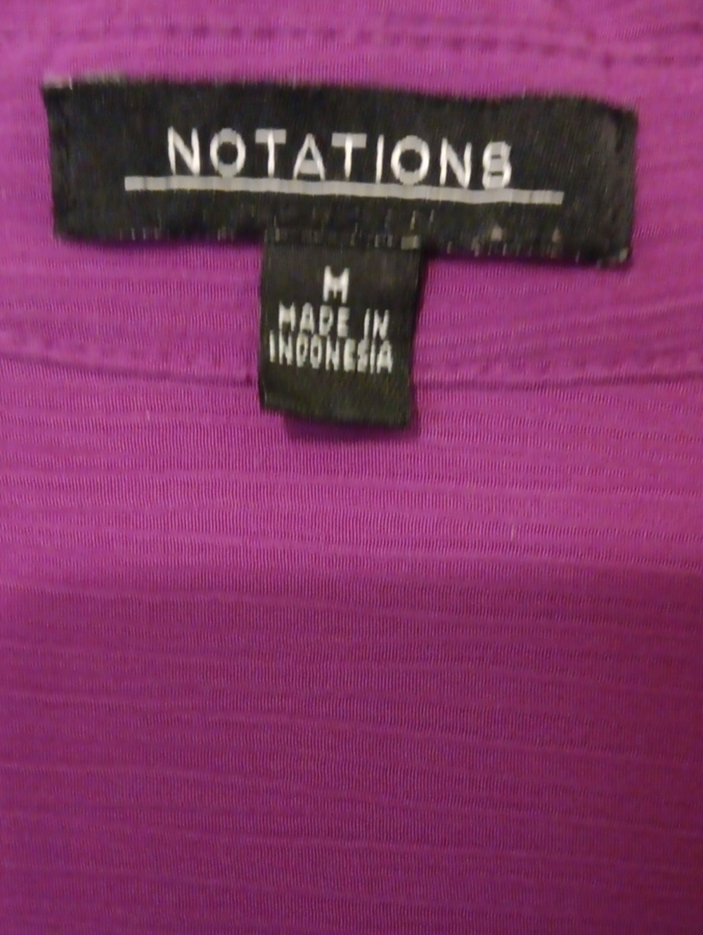 Notations Dark Pink Top